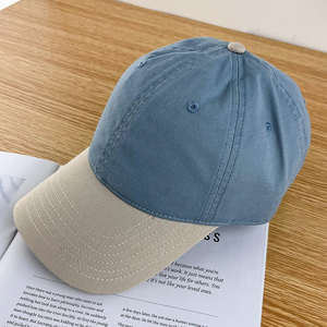 Casquette de baseball rose et blanche de haute qualité, nouvelle collection, vente en gros, logo brodé personnalisé, casquette de papa bicolore à 6 panneaux - Product Image 3