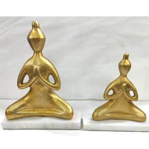 Escultura Minimalista de Aluminio Fundido, Estatua Metálica Abstracta Moderna para Decoración de Mesa o Estante de Sala de Estar - Product Image 1