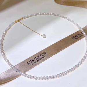 Collier de perles d'eau douce authentiques de haute qualité pour femmes, bijoux naturels de luxe léger, marque Zhuji réputée, disponible en magasin - Product Image 2