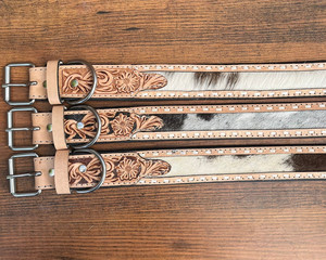 Collier pour animaux de compagnie en cuir personnalisé usiné à la main collier de chien souple et respirant collier de chien en cuir de vachette durable pour petits chiens de taille moyenne - Product Image 6