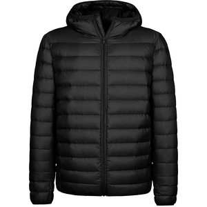 Veste matelassée personnalisée en duvet polyester, coupe-vent, pour homme, OEM - Product Image 3