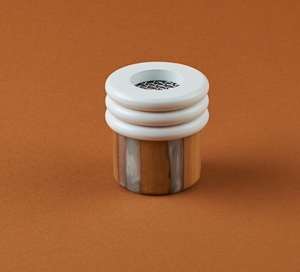 Brûleur d'encens en résine de bois d'obsidienne, artisanal de luxe, support en bois et époxy pour bâtonnets d'encens, rituels spirituels - Product Image 4