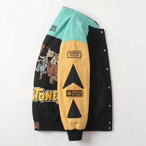 OEM Custom <b>Racing</b> Varsity <b>Jacket</b> Premium Quality Embroidered Patch Letterman Bomber Streetwear Motorsport Style Classic <b>Jacket</b> - Product Image 5