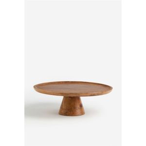 Support à gâteau artisanal en bois d'acacia et marbre blanc - Présentoir à dessert rustique sur piédestal pour mariages, fêtes et décoration intérieure - Product Image 4