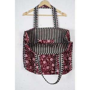 Bolso Tote Acolchado de Algodón, Hecho a Mano, Estilo Vintage, para Mujer, con Parte Superior Abierta, para Llevar al Hombro, Reutilizable, Ligero, Ecológico, de Gran Capacidad - Product Image 5