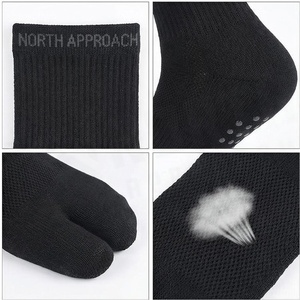 Black 5 Toe Crew <b>Socks</b> Solid Color Breathable Knitted Cotton Adult Casual <b>Socks</b> for Daily Life Autumn Season - Product Image 4