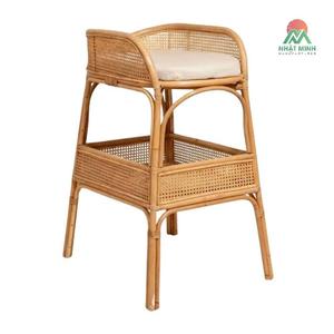 Cambiador de dos niveles hecho de ratán natural para bebés. Muebles para bebés. Seguro y resistente. - Product Image 1