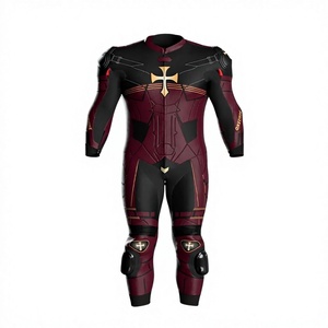 Traje de Carreras MotoCP de Cuero Genuino Premium de Una Pieza con Protectores y Joroba para Días de Pista - Product Image 1