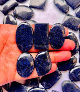 Alta calidad AAA grado 100% Dumortierite Natural piedra preciosa curación cristal hecho a mano suave pulido cabujón joyería terceros - Product Image 2