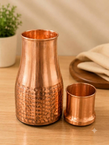 100% Pure Copper Water Bottle 850ml Leakproof BPA Free Double Wall Eco-Friendly Portable for Office Home and Daily Use - Product Image 3