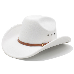 Sombrero Vaquero Estilo Occidental Americano de Moda, 100% Poliéster, para Viaje, Verano, Casual, Suave, Tejido de Alta Calidad - Product Image 1