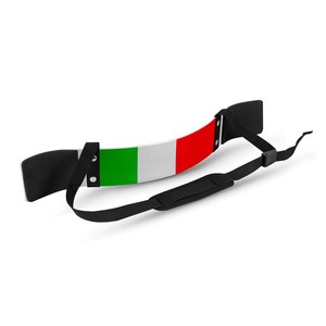 Ceinture de soutien lombaire réglable, légère et portable, design drapeau italien, pour la musculation, la protection du corps, en néoprène - Product Image 3