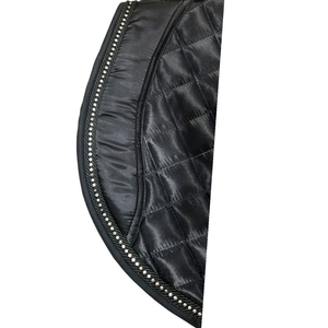 Spain Horse Dressage Saddle <b>Pad</b> Custom Design Quilted Satin Rhinestone Trim Strong English Equestrian Style Horse Riding - Product Image 4