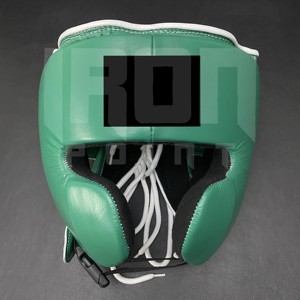 WINNING Protector de Cabeza Personalizable de Cuero Vacuno con Cordones para Boxeo, Sparring y Entrenamiento, Acolchado Grueso de 4 Capas, Absorbe la Humedad - Product Image 1