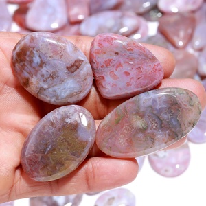 Ágata de musgo natural, forma de mezcla suave, piedra preciosa suelta, venta al por mayor, cabujón de ágata de musgo rojo para fabricación de joyas, precio de fábrica, alto Gra - Product Image 4