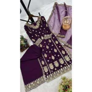 Conjunto de Top y Pantalón con Dupatta Elegante para Mujer, Ideal para Fiestas - Product Image 3