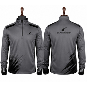 Wholesale Custom Logo Front Quarter-Zip Hooded Sport <b>Jacket</b> <b>Lightweight</b> Winter Mesh Panel - Product Image 4