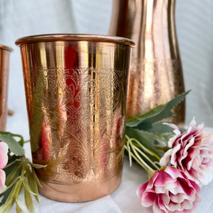Vaso de Cobre de Lujo con Relieve Real - Vaso Reutilizable de Gran Capacidad, Portátil y a Prueba de Fugas, Ideal para Bodas, Fiestas y Uso Doméstico - Product Image 4