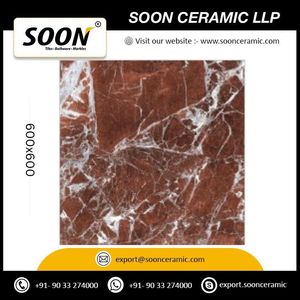 กระเบื้องพอร์ซเลนขัดเงาลายหินอ่อนรุ่น Seaside Wine Glossy Marble หนา 8.5 มม. ดูดซับน้ำต่ำ ทนทานต่อการสึกหรอ ดีไซน์ทันสมัย - Product Image 4