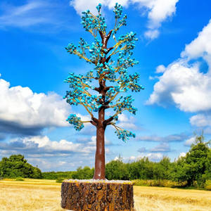 ลูกปัดคริสตัลอาเกต1000คุณภาพระดับพรีเมี่ยมทำด้วยมือหินอัญมณีล้ำค่าจากธรรมชาติแกะสลักอินเดียตกแต่งบ้านต้นฮวงจุ้ย - Product Image 6