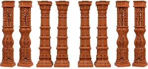 Mandapam de Boda Estilo Templo Tradicional del Sur de la India, Impresionante Mandapam de Boda con Aspecto de Madera, Mandapam del Sur de la India Hecho a Medida en EE. UU. - Product Image 5