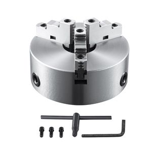 8\" Self-Centering Pneumatic Lathe Chuck with <b>T</b> <b>Key</b> 0.16\" Clamping Range Wren Hexagon Screws Manual Power 400mm Clamping Range - Product Image 6