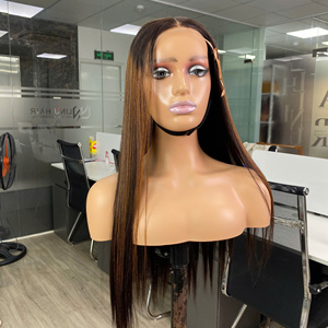 Perruque brune cachée, cheveux humains lisses, perruque à dentelle frontale, cheveux humains naturels, vente en gros, cheveux humains bruts de haute qualité, perruques 100% cheveux humains - Product Image 2