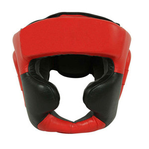 Protège-tête de boxe en cuir PU jaune avec bandes noires, fermeture à cliquet, équipement de protection pour adultes, usage sportif unisexe - Product Image 2
