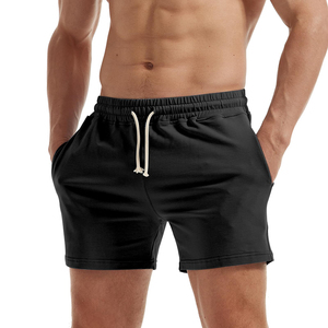 Shorts de sport en coton pour hommes, légers, confortables, décontractés, avec taille élastique, pour la course et le fitness - Product Image 4