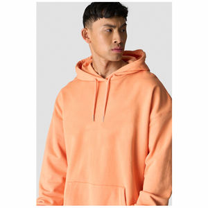 Sudadera con capucha básica para hombre, de forro polar, cómoda, informal, para uso diario, ajustable, de corte relajado. - Product Image 3