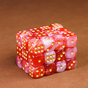 Cubo de Dados de Resina de 16 mm D6 con Esquinas Redondeadas de Colores, Escultura Artística Coleccionable - Product Image 5
