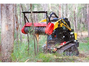 Heavy Duty Fecon Bull Hog Forestry Mulcher Hydraulic Attachment <b>Pump</b> Gear for Skid Steer Excavator Brush Clearing Diesel Powered - Product Image 6
