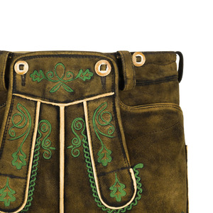 Pantalones Cortos Tradicionales Bávaros para Hombre, 100% Poliéster Satinado, Antiarrugas, Impermeables, Transpirables, de Secado Rápido, Estilo Vintage Elegante - Product Image 5