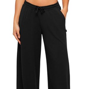 Pantalones de Moda de Pierna Ancha para Mujer, Cintura Alta, Corte Holgado, Largos, Cómodos, Informales, para el Trabajo, la Oficina o Viajes - Product Image 3
