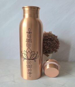 Pure Copper Eco-Friendly Classic <b>Water</b> <b>Bottle</b> for <b>Daily</b> Use Handmade Ayurveda Drinking Premium Quality Travel Gym Low Cost - Product Image 3