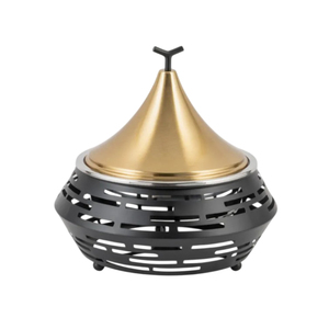 Prix d'usine en gros – Nouveaux plats de service décoratifs modernes en nacre avec couvercle et pieds en métal pour la décoration intérieure et l'utilisation hôtelière - Product Image 6