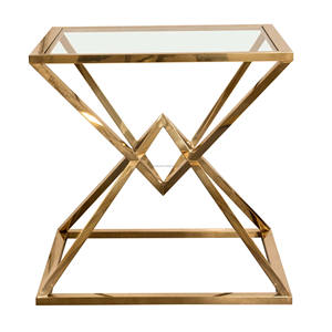 Glamorous Luxury <b>Round</b> Modern Metal & Gold Nesting End <b>Table</b> European Design Style Coffee <b>Table</b> for Home Furniture - Product Image 6