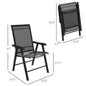 Chaise de camping confortable avec accoudoirs pour le camping, la pêche et autres activités de plein air - Product Image 3