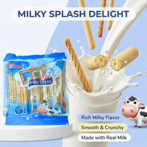 Rich Milky Flavor <b>Milk</b> <b>Stick</b> Biscuits 186g Butter Flavor Sweet Snack ODM Vietnam Factory Direct |Sampling Service|| - Product Image 1
