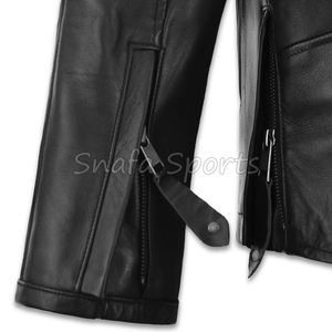 Chaqueta de Cuero para Hombre, Estilo Biker, Corte Ajustado, a la Moda, para Invierno, Ropa Urbana Elegante para Hombre - Product Image 4