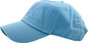 Gorra de Béisbol de Color Azul Claro Sólido, Diseño de 6 Paneles, Ajuste Ajustable, Unisex, Informal, Tela de Lona, Poliéster/Algodón, Bordado - Product Image 5