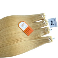 Trame de cheveux vierges blonds directement de l'usine vietnamienne tissage de cheveux humains bruts 613 faisceaux Styles de cheveux Style droit