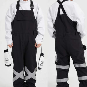 Waterproof Reflective Ski Bib Pants Men Women <b>Winter</b> Windproof Snowboarding <b>Overalls</b> Insulated Snow Trousers Outdoor Sports Gear - Product Image 1