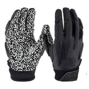 Gants de football américain tendance en gros, compatibles écran tactile, en cuir et latex, design personnalisé, antidérapants et imperméables - Product Image 1