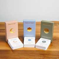 Boîte d'emballage personnalisée écologique haut de gamme pour cartes flash de l'alphabet arabe avec guide audio et dorure argentée pour enfants, étudiants et adultes