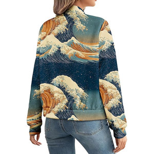 Custom <b>Women</b>’s Newest Style Bomber <b>Jacket</b> – Stylish Fall <b>Jackets</b> for <b>Women</b>, Lightweight Casual Outerwear Tops Modern Design - Product Image 4