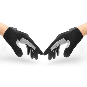 Gants de cyclisme unisexes à doigts entiers, respirants, antidérapants, en tissu polyester absorbant l'humidité, pour l'été, avec fermeture auto-agrippante - Product Image 5