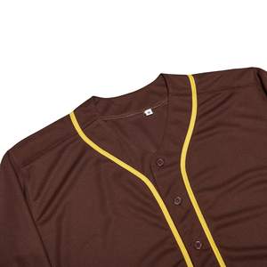 Fabricant pakistanais d'uniformes de baseball, vêtements de baseball à boutons, maillot de baseball uni, maillot de baseball de couleur unie - Product Image 5