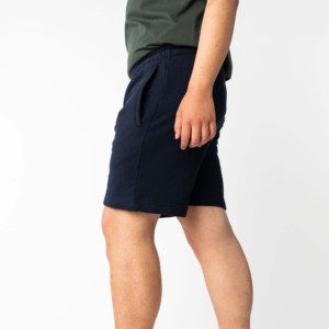 Shorts Bermuda en Tissu Oxford Bleu Marine pour Hommes, Taille Mi-Haute, Fermeture à Cordon, Respirant et Séchage Rapide, Poches, Style Urbain pour Garçons - Product Image 2