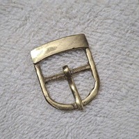Boucle de ceinture à une seule barre en laiton antique, barre centrale en forme de D, boucle de ceinture en cuir TT-7926